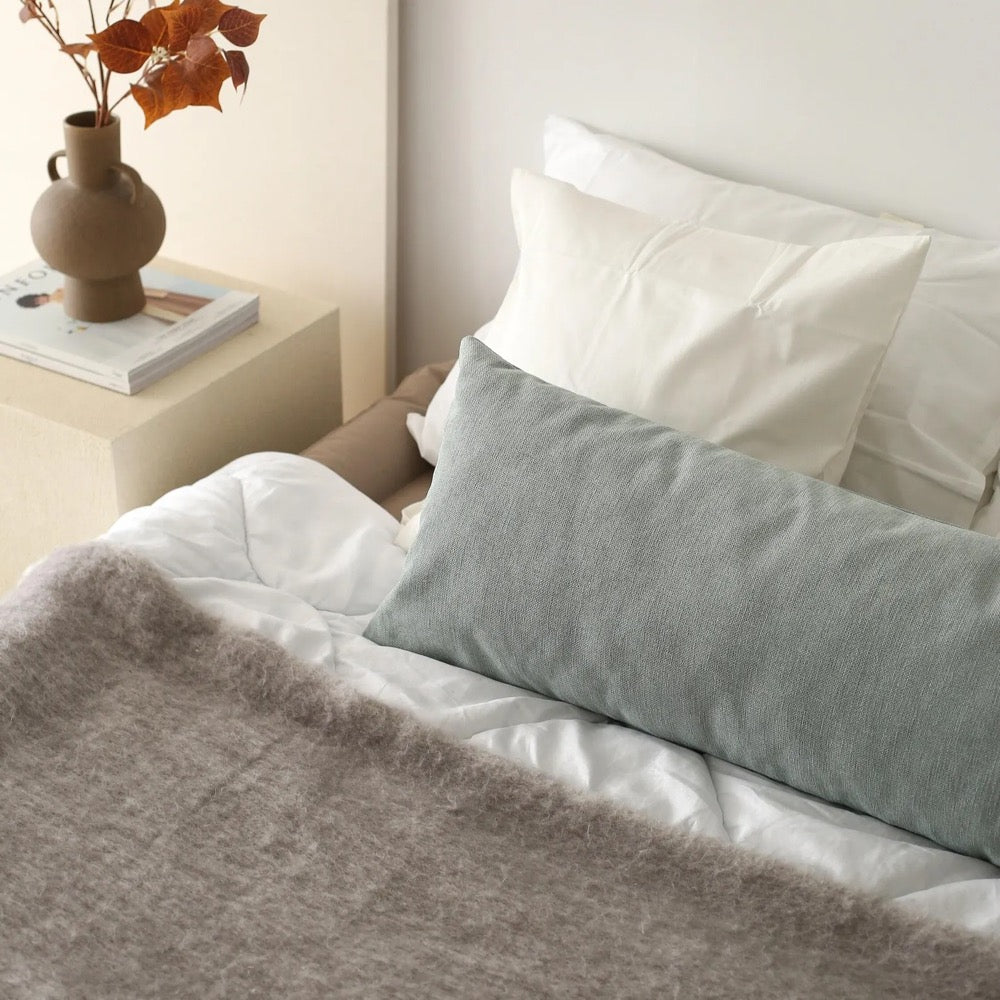 Linen Lumbar Pillow Cover, Oversized Large Linen Body Pillow Case, Soft Linen Long Cushion Cover, Hidden Zipper