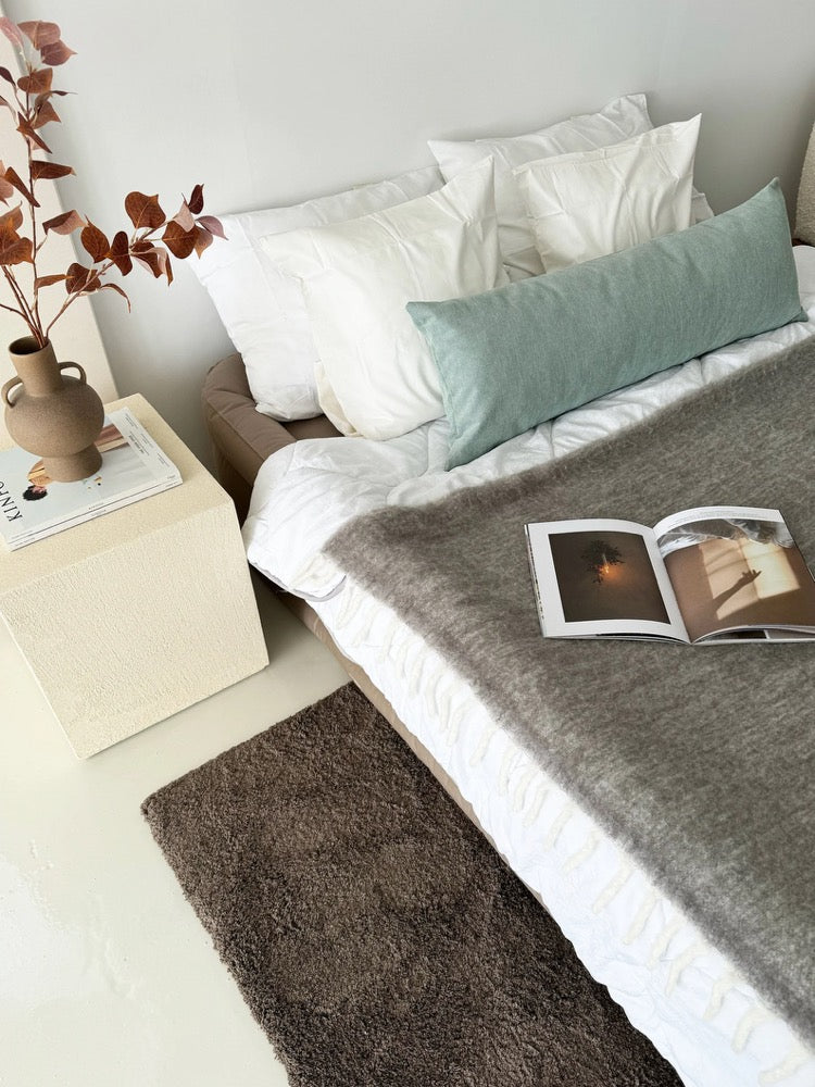High Quality Linen Lumbar Pillow Cover, Soft Comfy Oversized Pillow Case, Extra Large Linen Cushion Cover, Invisible Zipper