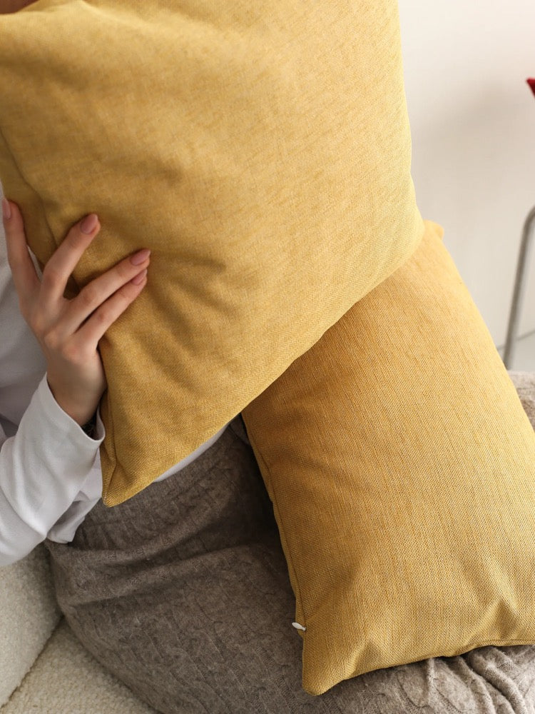 Linen Lumbar Pillow Cover, Oversized Large Linen Body Pillow Case, Soft Linen Long Cushion Cover, Hidden Zipper