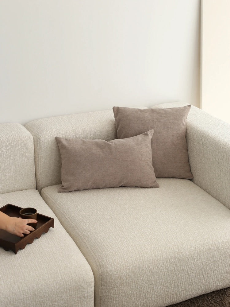 High Quality Linen Lumbar Pillow Cover, Soft Comfy Oversized Pillow Case, Extra Large Linen Cushion Cover, Invisible Zipper