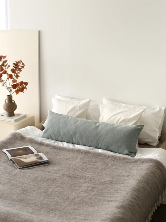 High Quality Linen Lumbar Pillow Cover, Soft Comfy Oversized Pillow Case, Extra Large Linen Cushion Cover, Invisible Zipper